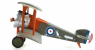 Port side view of the 1/63 scale diecast model Sopwith Camel F.1 Serial B524 of No. 6 Squadron, Australian Flying Corps (AFC), England, 1918 - Postage Stamp Collection PS53503