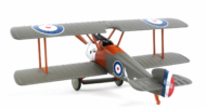 Rear view of the 1/63 scale diecast model Sopwith Camel F.1 Serial B524 of No. 6 Squadron, Australian Flying Corps (AFC), England, 1918 - Postage Stamp Collection PS53503