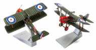 Image of model on display stand, 1/48 scale diecast model of the S.E.5a. Flown by Captain Albert Ball of No. 56 Squadron, Royal Flying Corps (RFC), France, May 5, 1917 - Corgi AA37710