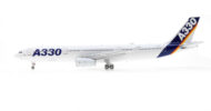 Port side view of the 1/200 scale diecast model of the Airbus A330-300 prototype, registration F-WWKA in Airbus 'House Colours" circa the early 1990s - Inflight200 IF333AIRBUSKA
