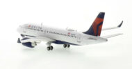 Rear view of the 1/400 scale diecast model Airbus A220-300 of registration N-103DU in Delta Air Lines livery - Gemini Jets GJDAL2099