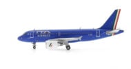 Port side view of the 1/400 scale diecast model Airbus A319-100 registration EI-IMN in Italia Trasporto Aereo (ITA Airways) livery - GJITY2128