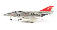 Port side view of the 1/72 scale diecast model McDonnell Douglas F-4J Phantom II BuNo 153833, Tail Code WT/5, of VMFA-232 "Red Devils", United States Marine Corps, MCAS Iwakuni, Japan, 1977 - Hobby Master HA19037
