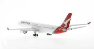 Rear view of the 1/200 scale diecast model of the Airbus A330-300, registration VH-QPH, Named "Noosa" in Qantas livery - G2QFA1191
