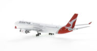 Rear view of the 1/400 scale diecast model of the Airbus A330-300, registration VH-QPH, Named "Noosa" in Qantas Airways livery - GJQFA2161