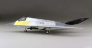 Port side view of the 1/72 scale diecast model Lockheed F-117A Nighthawk, serial number 80-10781 "Toxic Death" of the 410th TS, 412th TW, USAF, 1991 - HA5810