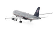 Rear view of the 1/200 scale diecast model of the Airbus A319-100, registration N820UA in United Airlines livery - IF319UA0523