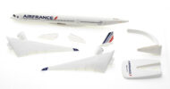 View of componets for the 1/200 scale plastic diecast model of the Airbus A350-900 named "Fort-de-France" registration F-HTYM in Air France livery - HE612470001