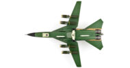 Underside view of the 1/72 scale diecast model of the General Dynamics F-111A Aardvark serial number 66-0022, Det 1, 428th TFS, USAF, during operation "Combat Lancer", Ta Khli Royal Thai Air Base, 1968 - HA3031