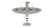 Underside view of the 1/48 scale diecast model of the Supermarine Spitfire Mk.XIVc serial number RM787/CG flown by Wing Commander Colin Gray, Lympne Wing, Royal Air Force, October 1944 - Hobby Master HA7115